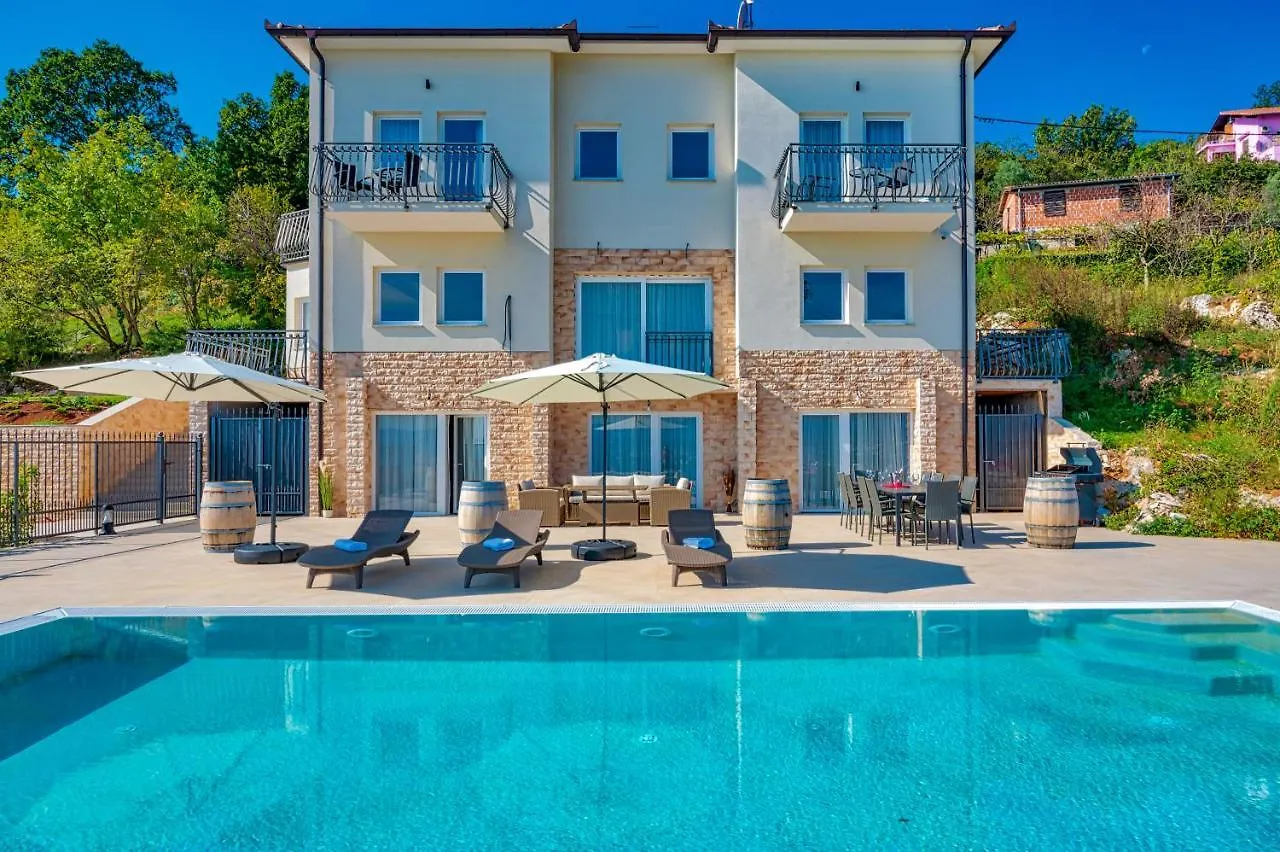 Villa Esarjo With Heated Pool And Sea View Veprinac