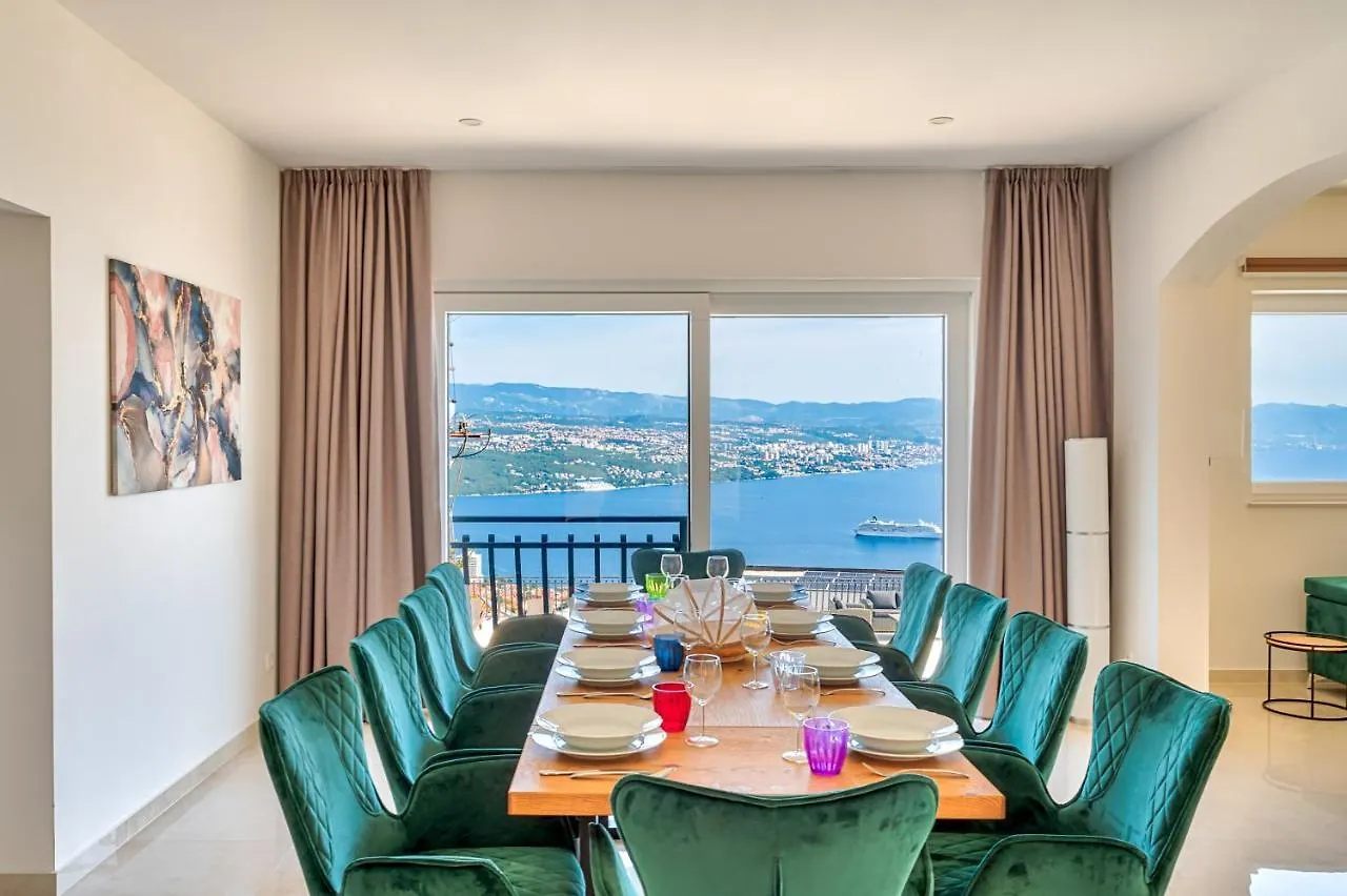 Villa Esarjo With Heated Pool And Sea View Veprinac Croatia