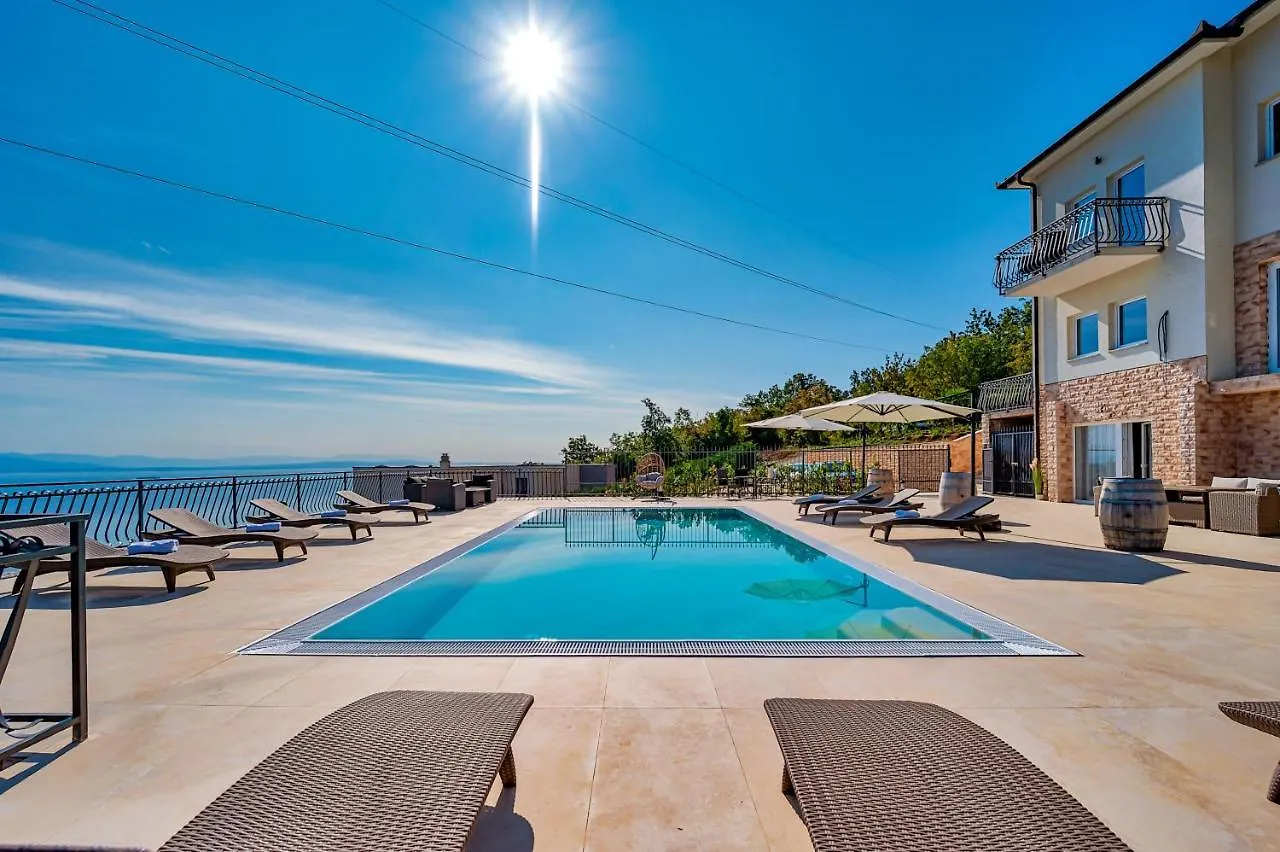 Villa Esarjo With Heated Pool And Sea View Veprinac