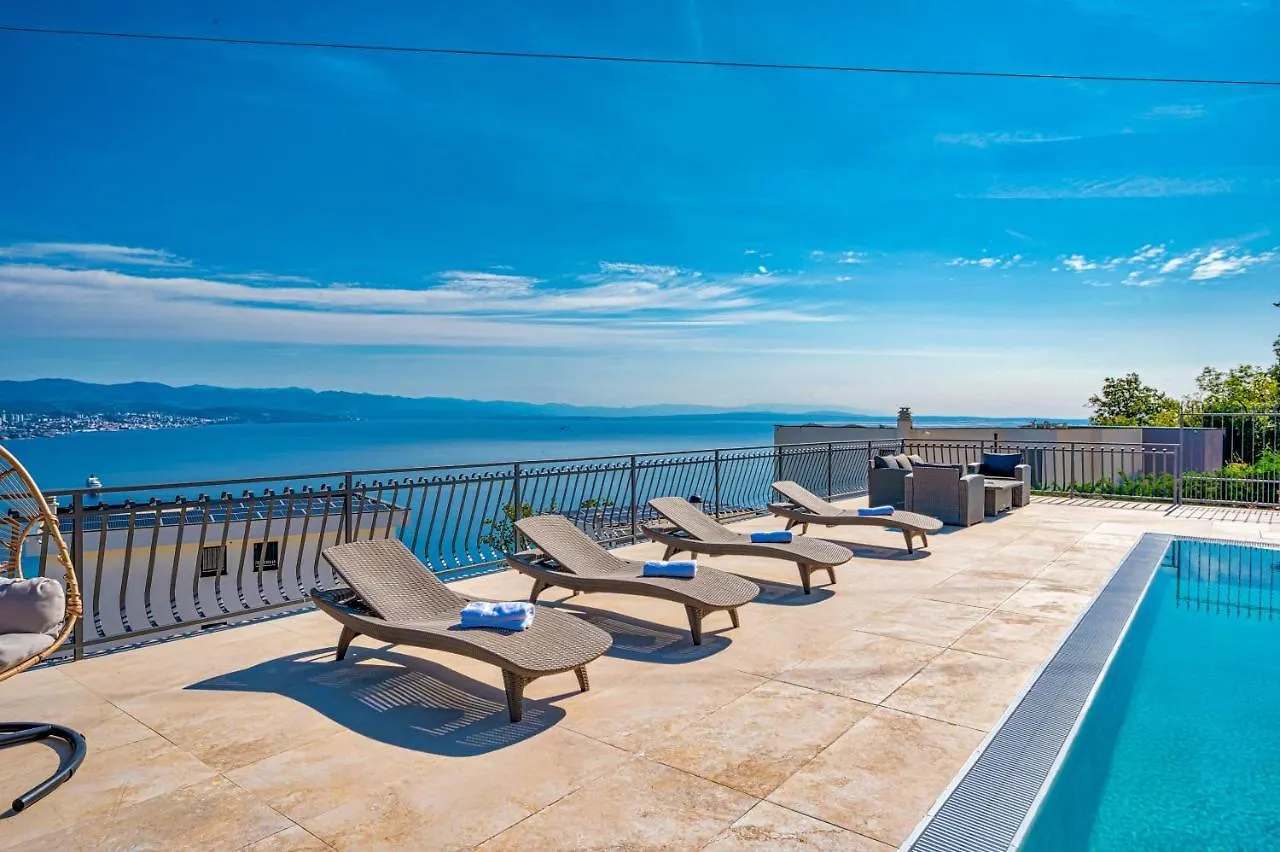 Villa Esarjo With Heated Pool And Sea View Veprinac 0*,  Croatia